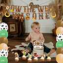 How The West Was One Year Old Party Decorations, Western First Birthday Decorations, Cowboy Balloons Backdrop High Chair Banner Cake Topper Number 1 Cowboy 1st First Rodeo