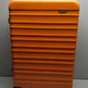 Amazon Basics 30" Hardside Large Checked Luggage, Expandable For Up to 15% More Space, Hardshell Suitcase With Wheels, Scratch-Resistant Surface, Four Multi-directional Wheels, Orange
