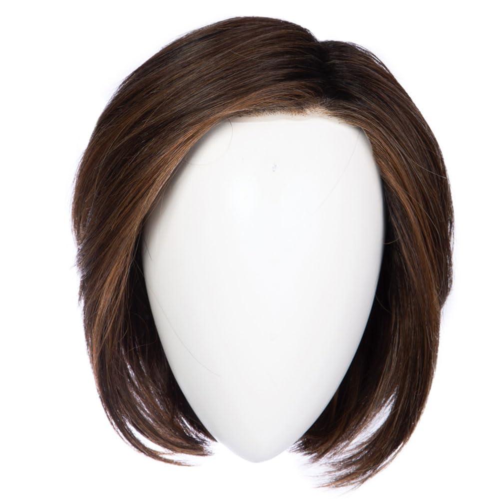 Best In Class Layered Chin-Length Boycut Wig by Hairuwear, Average Cap, GF4-6 Black Coffee