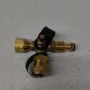 Stanbroil Propane Gas Brass Tee Adapter with 4 Port for RV or Motorhome