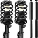 SCITOO Front Rear Complete Struts Shock Absorber for Prius C 2012-2015 | Automotive Replacement Struts and Shock Absorber Assembly 172289 343442 - Set of 4