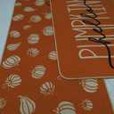 Artoid Mode Orange Hello Pumpkin Fall Kitchen Mats Set of 2, Autumn Home Decor Low-Profile Kitchen Rugs for Floor - 17x29 and 17x47 Inch