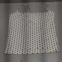 SUUKSESS Women Double Line Square Neck Tank Top Summer Y2K Going Out Basic Cami Shirt (White, S)