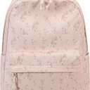 Bluboon School Backpack for Teen Girls Bookbags Elementary High School Corduroy Laptop Bags Women Travel Daypacks (Corduroy Floral 202 Pink)