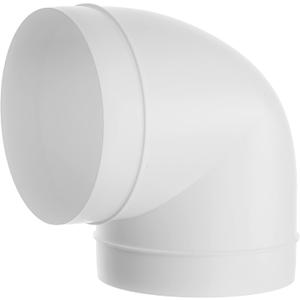 Repa Market 90 Degree 5 Inch Duct Elbow Pipe Connector - Round Flexible, Rigid PVC Pipe, Duct, Tube Ventilation System Adapter - Plastic HVAC Duct Fittings, Dryer Duct Connection, Ducting Joint