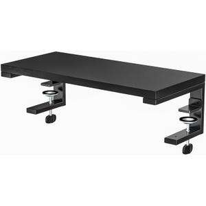 ARES WING 22 inches Desk Extender Shelf, 22"x 9.8" Versatile Clamp on Desk Shelf, Heavy Duty Desktop Organizer for Gaming and Office Accessories, Black
