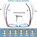 4 Pack Progressive Multifocus Reading Glasses Blue Light Blocking Spring Hinges Stylish Ladies Pattern Readers