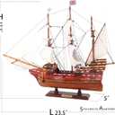 23" Wooden Mayflower Sailing Ship Model, Nautical Decor for Home, Thanksgiving Gift, Sailboat Decor, Maritime Gift, Nautical Christmas Boat Present