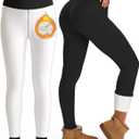Bluemaple Fleece Lined Leggings for Women High Waisted Tummy Control Thermal Warm Winter for Women Workout Yoga Pants (Small)