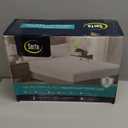 Serta Multi-Zone Heated Mattress Pad  Dual Controllers for Personalized Body & Foot Warmth, 10 Heat Settings, Auto Shut-Off, Soft Microfiber, Machine Washable, 15" Deep Pocket  King Size (White)