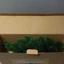 Hausse Lighted Christmas Wreath with Metal Hanger, Pre-lit Xmas Wreath with Large Golden Bow & Balls, Battery Operated with 40 LEDs Lights, for Front Door Gate Wall Christmas Party Decorations (15 Inch)