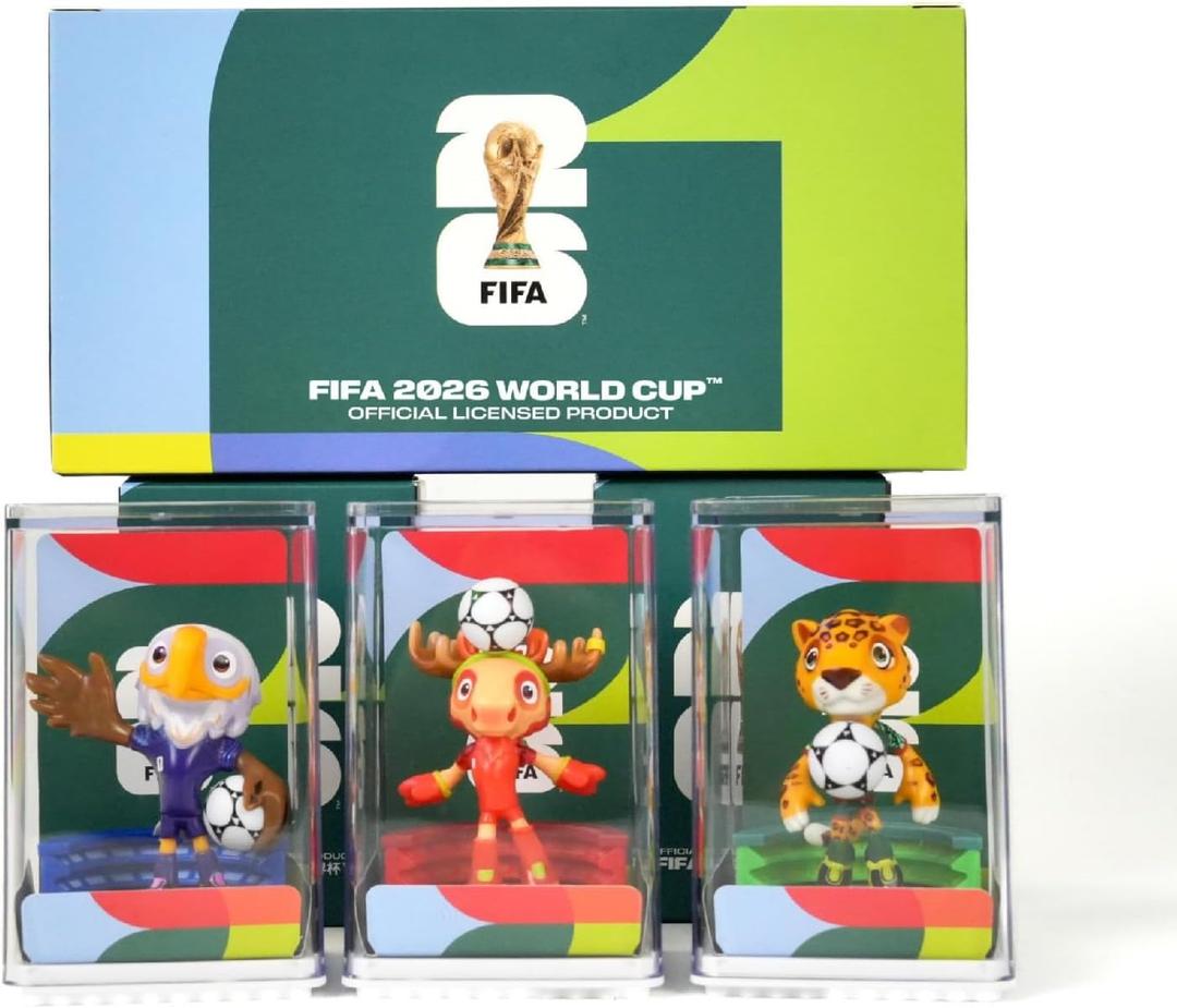 TCMOT 3PCS World Cup Mascot 2026, World Cup 2026 Merchandise, Collectible Team Mascots with Exquisite Details, Soccer Fan Game Gift, Party Decor