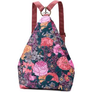 Black Butterfly Premium Backpack for Women, Bohemia Style Fashion Casual Daypack Backpack, Small Backpack Purse (06-fuchsia)