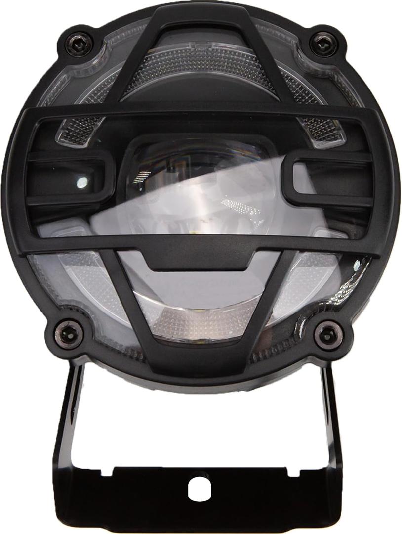 eBike Headlights 36V-48V Electric Bicycle Horn Head Light (3-pin connector) Waterproof Aluminium Alloy for Night Riding Front Headlight Super Bright Led Bike Light (Power 12W, Horn function: 80-100db)