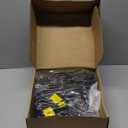 Brightever LED Outdoor String Lights 100FT Patio Lights with 52 Shatterproof ST38 Vintage Edison Bulbs, Outside Hanging Light Waterproof for Porch, Deck, Garden, Backyard, Balcony, 2700K Dimmable (100FT-Warm White, Black Wire)