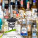 Esatto 6 Pack Metal Pourer Spouts for Oversized Bottles, Includes 6 Dust Caps to Protect from Dirt & Debris, Pour Spouts for Bottles, Liquor Bottle Pourers for Alcohol & Olive Oil