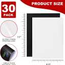 Thaibear Printable Magnetic Sheets, 8.5" x 11", 30 Pack Glossy Magnet Printer Paper for Inkjet, Flexible Magnetic Printer Paper for Fridge, Crafts - Peel and Stick Magnetic Tape