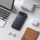 for iPhone Air Case with Stand,Fits MagSafe,Military Drop Protection,Build in Kickstand,iPhone Air Phone Case 6.5" Matte Black