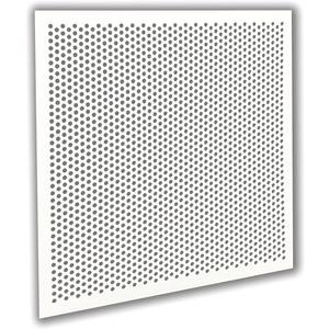 2'x2' White Plastic Perforated Tile with 3/8" Holes (4-Pack)
