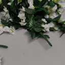 2Pcs Artificial Bougainvillea,Spring Long Trailing Vines for Front Door Porch Used for Dining Table Center, Wedding Parties, and(White)
