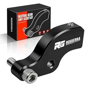 Rogierra Neutral Gear Shift Assist Kit - CNC M8 EZ Shift Lever Compatible with 2018-2025 Touring (Electra Glide/ Road Glide/ Tri Glide) & Softail (Fat Boy 114) Motorcycles - Easy Neutral Finder Black