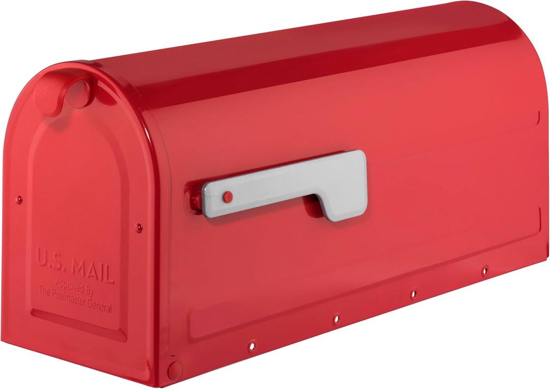 ARCHITECTURAL MAILBOXES 7600R MB1 Mailbox, Medium, Red