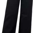 roswear Women's Wide Leg Jeans High Waisted Stretchy Denim Trouser Pants (Medium, Black)