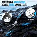 PLUSINNO Fishing Gear, Fishing Tools, Fishing Accessories, Corrosion Resistant Fishing Pliers Kit, Fishing Knife, Floating Fish Lip Gripper Fishing Gifts for Men, Gifts for Fishermen