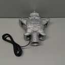 CCBodily Christmas Tree Topper Star LED Rotating - 5 Projection Modes Lighted Glitter Sparkling Holiday Decor Gift Silver