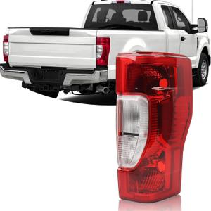 Halogen Tail Light Non-Blind Spot Assembly Compatible With 2020-2022 Ford F250 F350 F450 Super Duty Outer Rear Light Non-LED Right Passenger Side Replacement LC3Z13404C FO2801278
