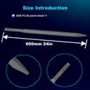 24 Inch SDS Plus Point Chisel with Sds Plus Shank Ideal for Concrete Demolition, Tile Removal Chisel Tool for SDS Plus Hammer Drill Attachment