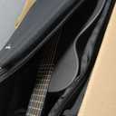 Enya Nova Go Carbon Fiber Travel Acoustic Guitar | 1/2 Size Lightweight Moisture-Proof Guitara | Adult & Beginner Portable Guitar with Gig Bag & Accessories (Black) (35")