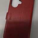 TUCCH Case Wallet for iPhone 16, [RFID Blocking] PU Leather Stand Folio Cover with 4 Card Slots [TPU Protective Interior Shell], Magnetic Flip Case Compatible with iPhone 16 5G 2024, Dark Red