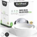 Bed Bug Interceptors  12 Pack | Bed Bug Blocker (Pro) Interceptor Traps | Insect Trap, Monitor, and Detector for Bed Legs (White)