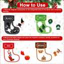 10 Pcs Christmas Toys Magnetic Color Sorting Set, Educational Xmas Stocking Whiteboard Fridge Magnets, Colors Matching Games Sensory Toys for Toddlers Kids Preschool Learning Activities