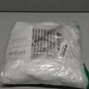 No Hook Shower Curtain, Waffle Weave Thick Fabric Shower Curtain for Bathroom, 258 GSM Luxury Polyester Cloth Bath Curtain with 10 Built in Grommets, 72W x 86H, White