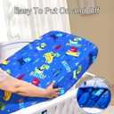 UOMNY Crib Sheet, Dinosaur Crib Sheets Baby Sheet for Standard Crib and Toddler Mattresses Nursery Bedding Sheet Crib Mattress Sheets for Boys and Girls 1 Pack Toddler Sheet