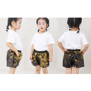 Cilucu Girls Sequin Shorts Flip Sparkly Party Summer Short Pants Kids Halloween Birthday Bottoms, 2XL
