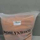 Roslynwood Luxury Soft Russet Orange Velvet Curtains 84 inches Long Back Tab Thermal Insulated Blackout Window Drapes for Living Room/Bedroom/Dining Room, W52 x L84, 2 Panels