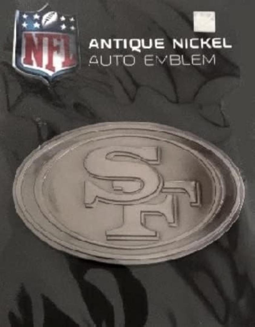 Rico AEM1901: 49Ers Antique Nickel Auto Emblem