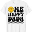 One Happy Dude Dada 1st Birthday Family Matching T-Shirt