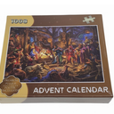 1008-piece Jigsaw Puzzle Advent Calendar featuring a nativity scene