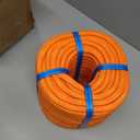 150ft 3/8 Inch Climbing Rope, Heavy Duty Arborist Rope, Nylon Rigging Rope for Tree Work,Bull (Orange)