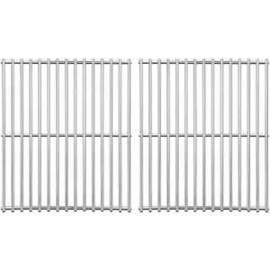 BBQ-PLUS 15 Inch Cooking Grates Replacement Parts for Broil-Mate 165154 195554 Broil King 986557, 9869-54 9869-57 Signet Crown Huntington 6666-54 Sterling 1155-54 Solid Stainless Steel Grill Grids