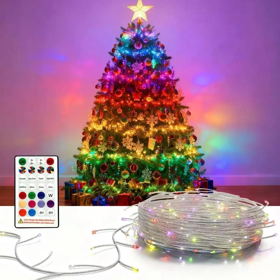 Fairy Lights 9.8FT 120LED, Battery Operated Firecracker 9.8ft