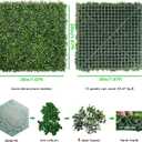 Bybeton 12 Pack 20"x20" Artificial Boxwood Panels, 4-Layer UV Protected Grass Wall Panels, Faux Hedge Wall for Outdoor Indoor Privacy Fence Screen, Garden, Backyard Greenery Backdrop Wall Decor