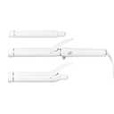 T3 Switch Kit Professional Ionic Interchangeable Curling Iron with 3 Ceramic Clip & Wand Long Barrels for Curling and Waving, 9 Adjustable Heat Settings & Ion Generator, White/Rose Gold (Style: SWITCH KIT WAVE TRIO)