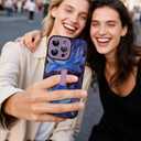 MOWIME Compatible with iPhone 13 Pro Max Case with Finger Strap, Lotus Floral Shockproof Soft TPU Protective Cover for Women Girls, Slim Anti Scratch Case for iPhone 13 Pro Max 6.7 Inch, Purple