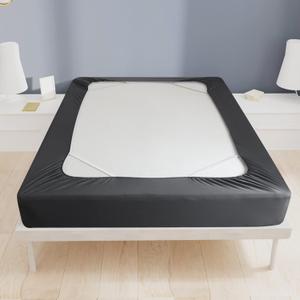 Box Spring Cover Queen Size, Bed Skirt Wrap 4 Side of The Mattress, Stretch & Snug Fit, Ultra Soft, Wrinkle Free, Replacing Bed Skirts for Hotel and Home (Black, Queen)