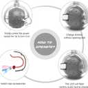 2 x Interactive Cat Toys Ball for Indoor Cats,[2025 Newly Upgraded] Agile Moving Cat Ball with Elastic Mesh Tail,Automatic Kitten Toys for Bored Indoor Adult Cats,Motion Activated (Grey)